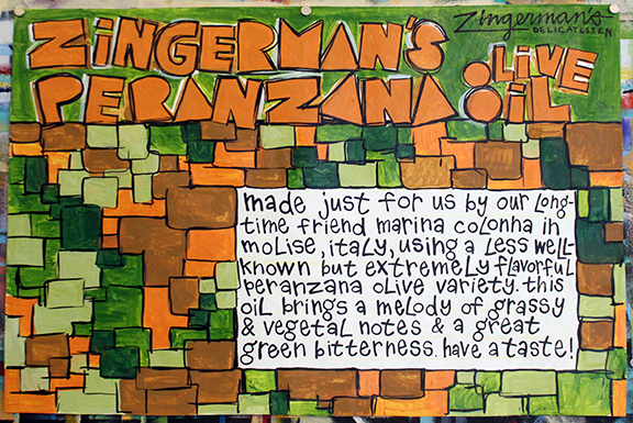 Zingerman's Peranzana Olive Oil Poster