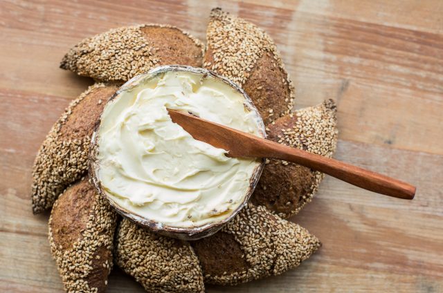 Rush Creek Reserve Cheese in the center of a Zingerman's Bakehouse Celebration Wreath bread