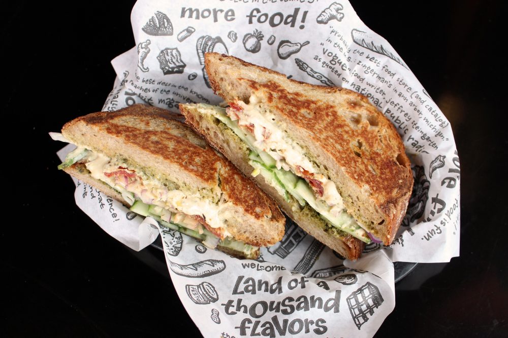Seth's Gone Phishin sandwich in a Deli basket