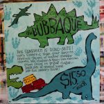 Hand Painted Poster - Sandwich of the Month - The Bubbaque