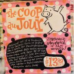 Hand Painted Poster - Sandwich of the Month - The Coop du Jour