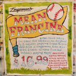 Hand Painted Poster - Sandwich of the Month - Mean Francine