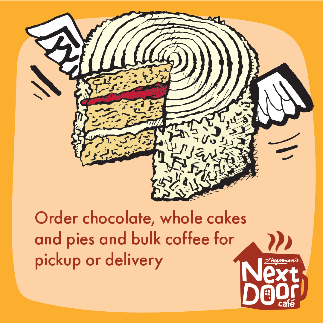 Order Chocolate, whole cakes and pies, and bulk coffee for pickup or delivery