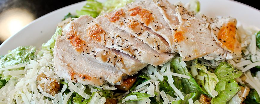 Salads with fresh local salad greens at the Deli