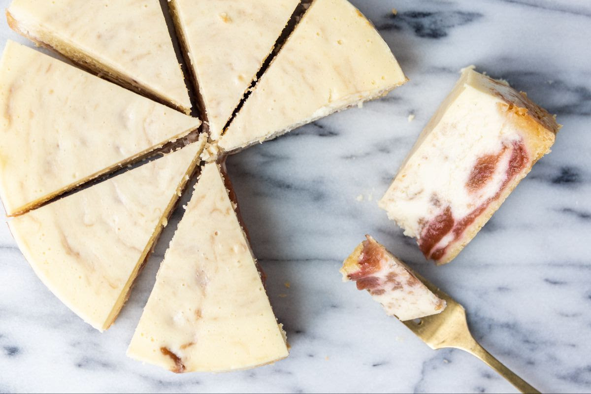 Rhubarb Cheesecake from the Bakehouse - Zingerman's Deli