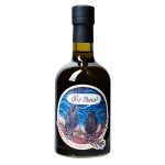 2025 Frantoio Grove Olio Nuovo A photo of Frantoio Grove's Olio Nuovo, with a label featuring an illustration of two blackbirds.